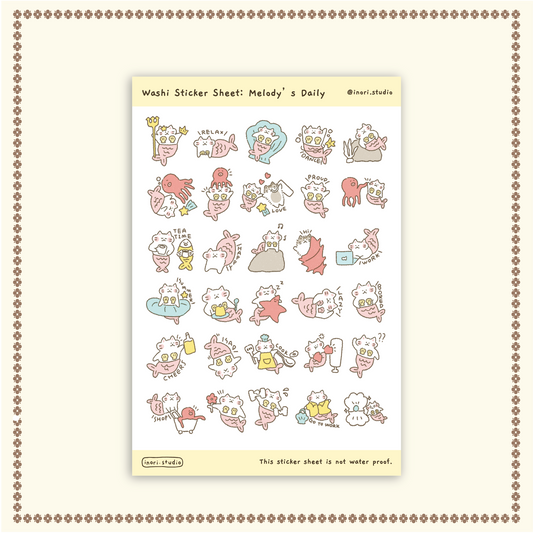 Washi Sticker - Melody's Daily