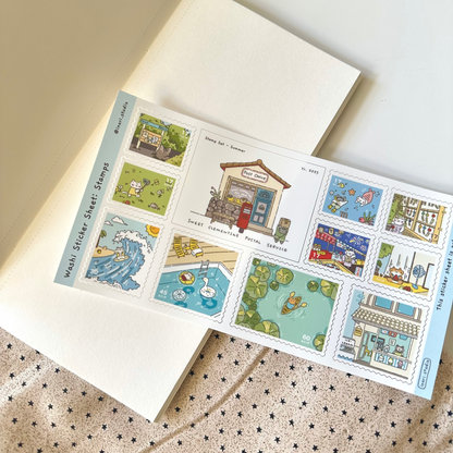 Stamp Sticker: Summer