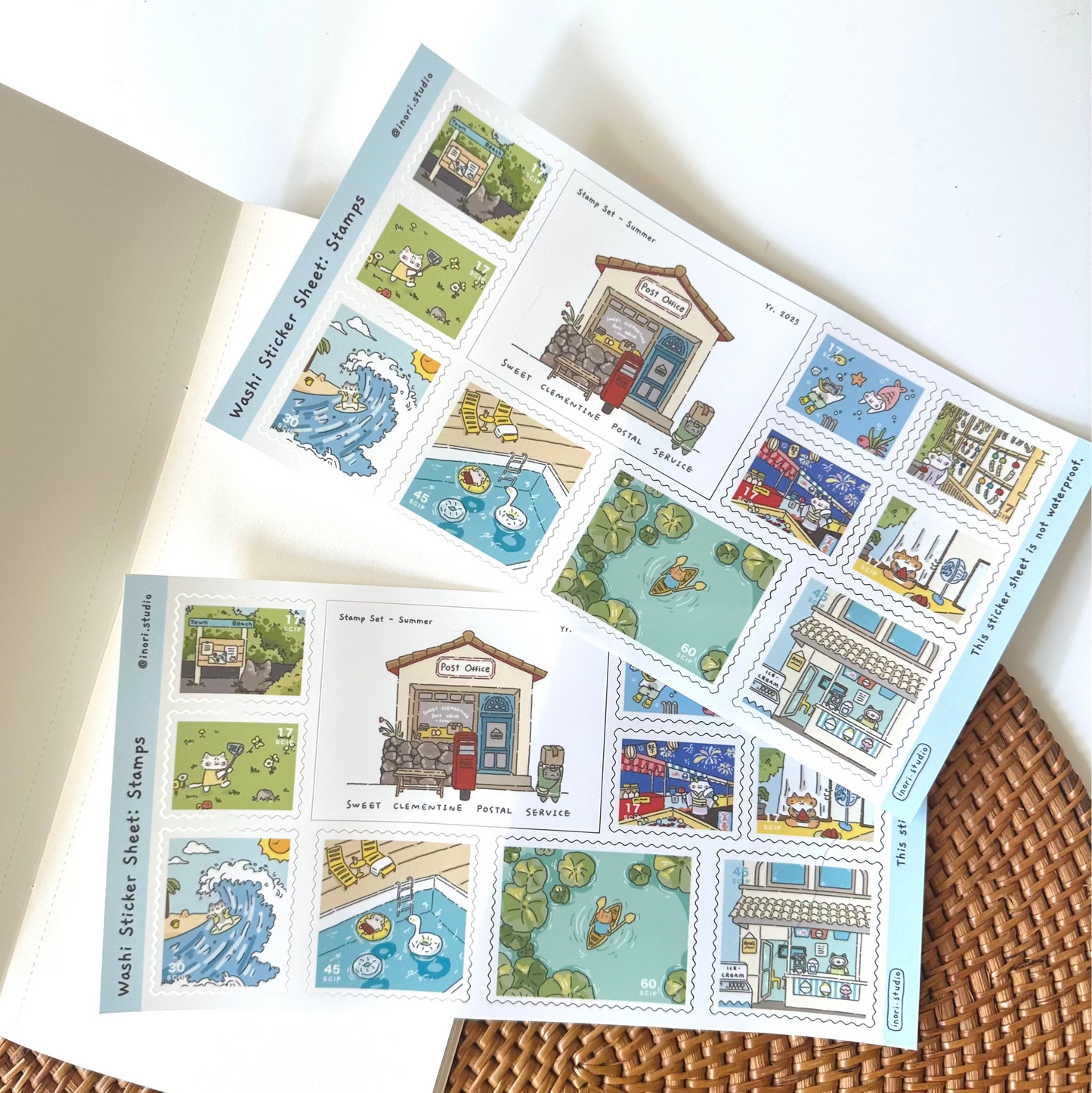 Stamp Sticker: Summer