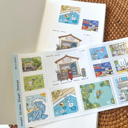 Stamp Sticker: Summer