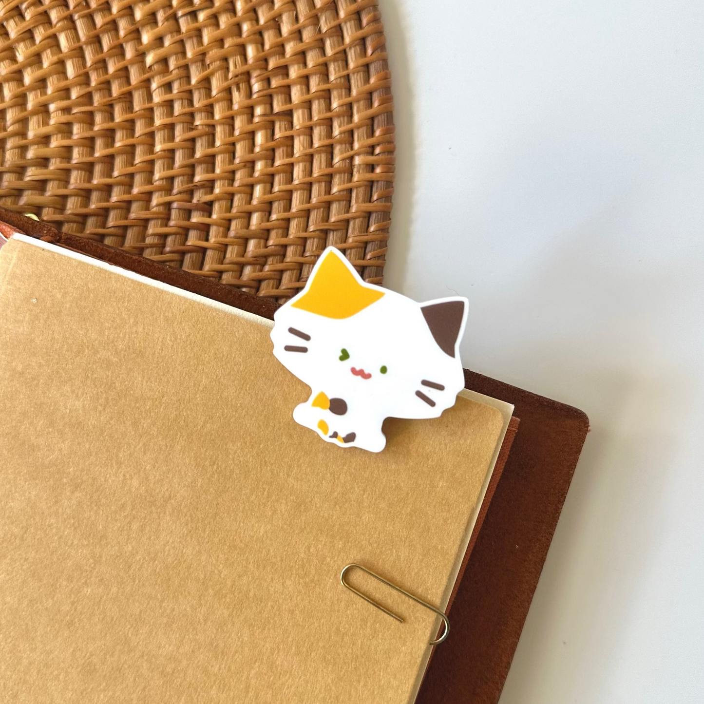 Magnetic Clip: Calico Cat