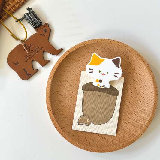 Magnetic Clip: Calico Cat