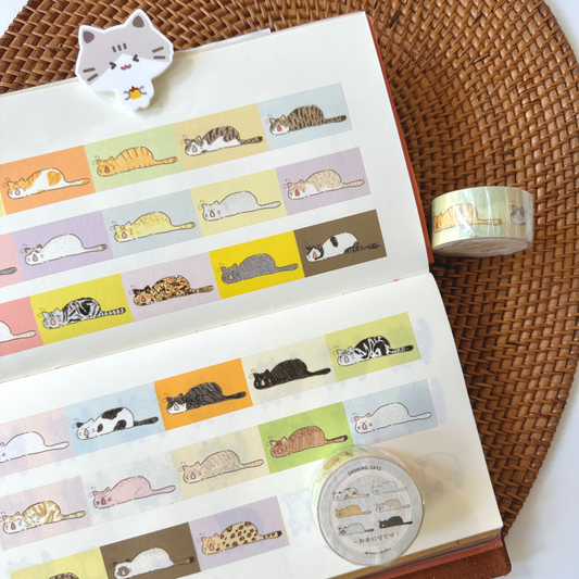 Washi Tape - Snoring Cats
