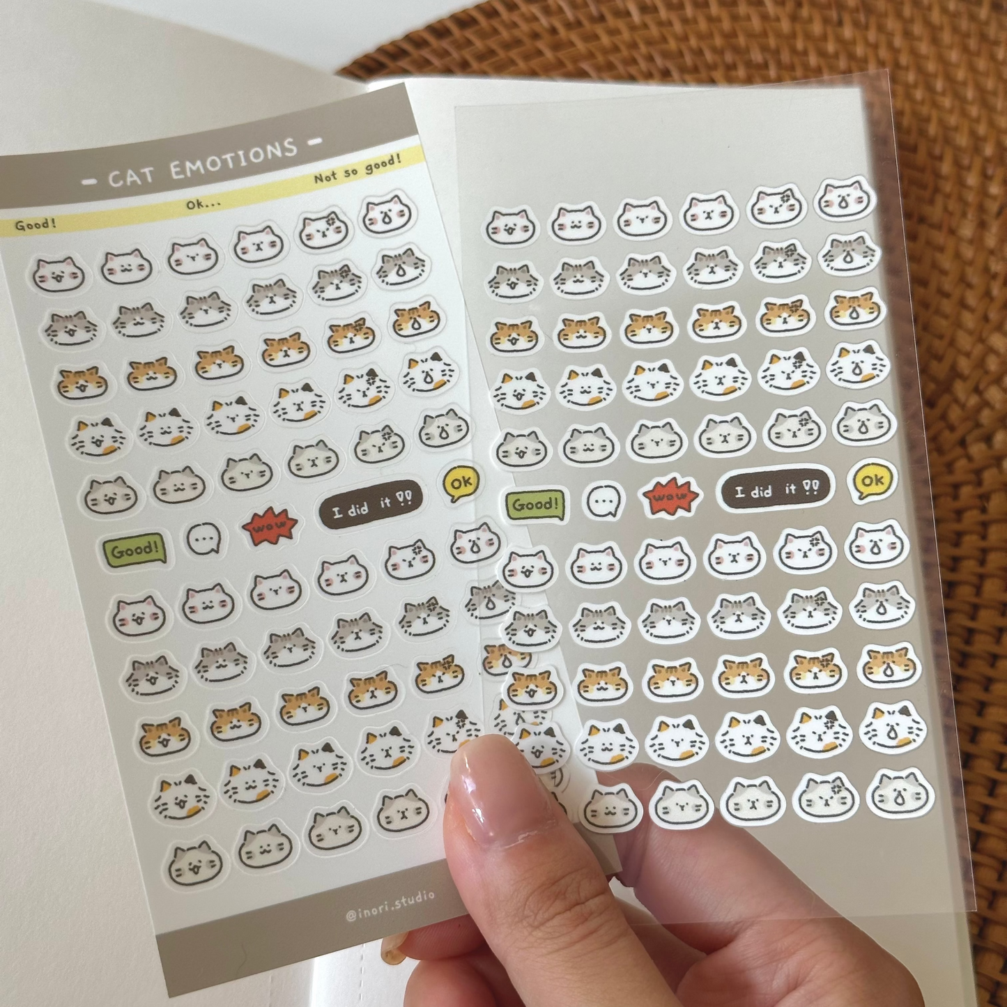 Element Sticker: Cat Emotions