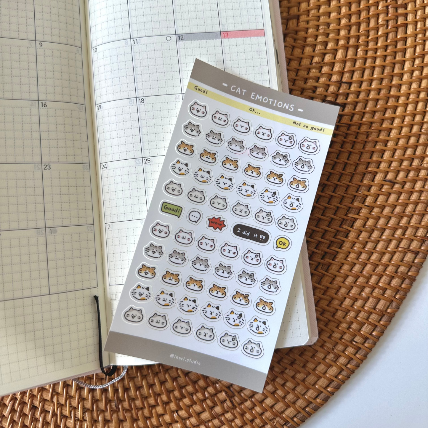 Element Sticker: Cat Emotions