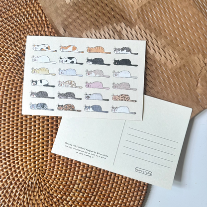 Postcard: Snoring Cats
