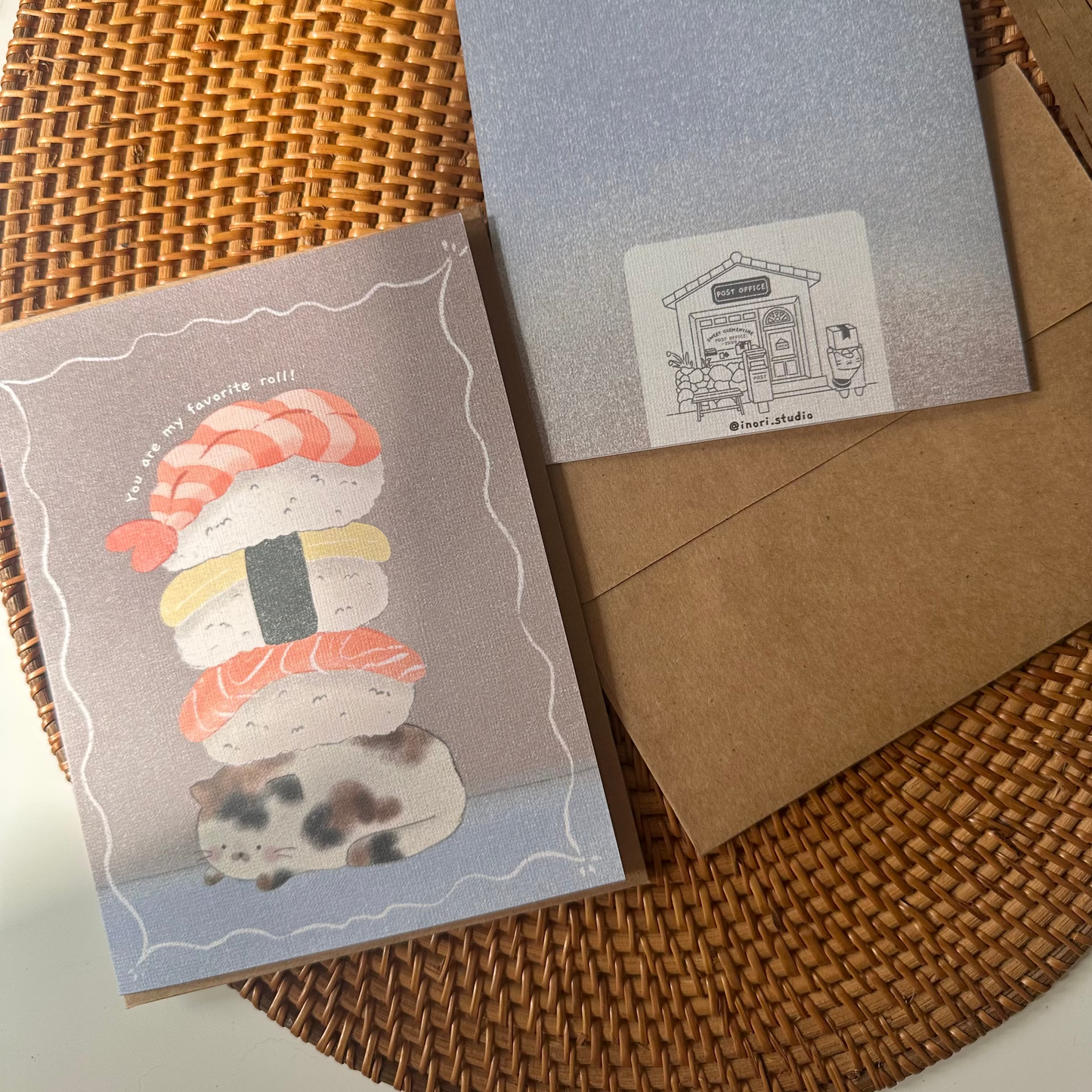 Greeting Card: You're My Favorite Roll