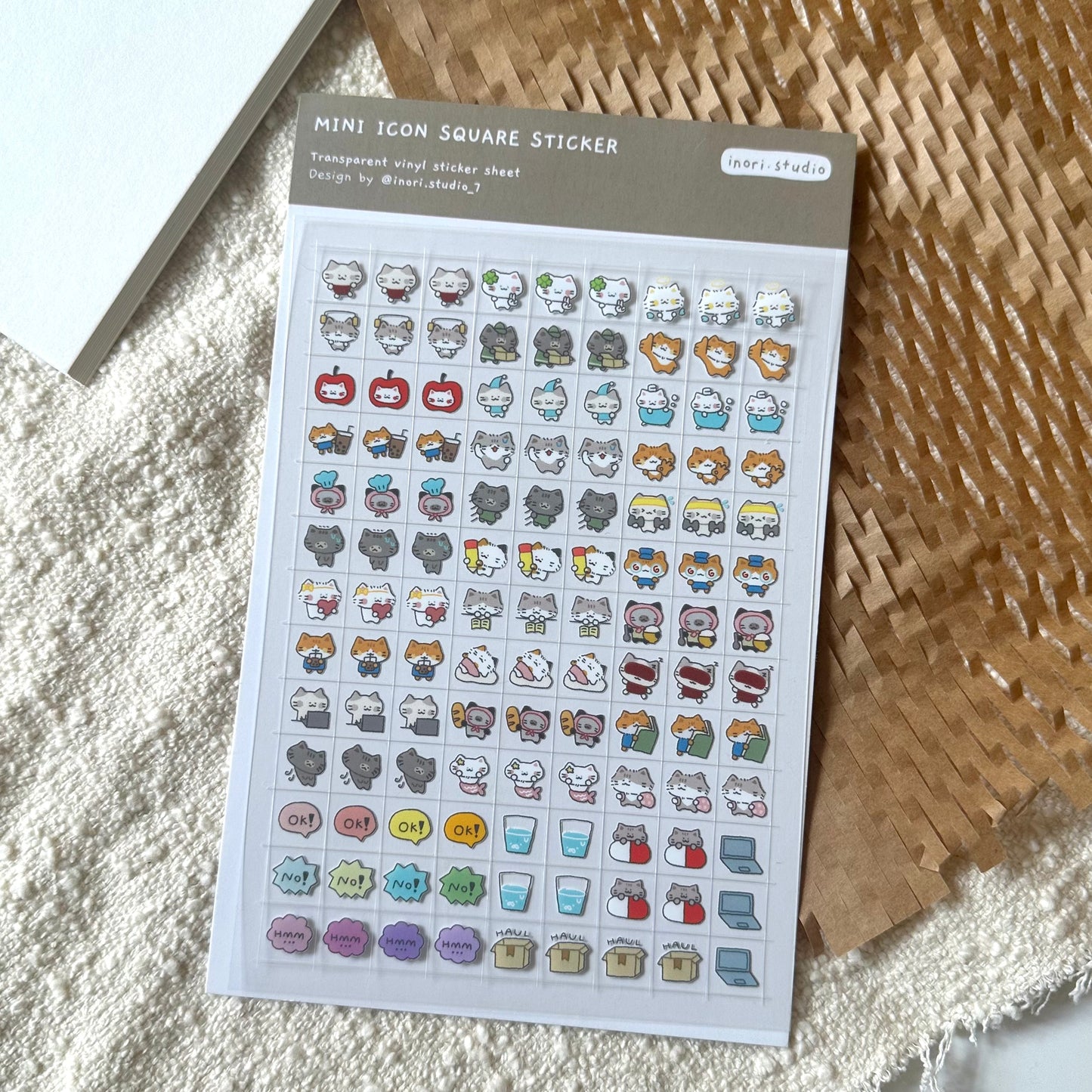Mini Icon Square Sticker Sheet