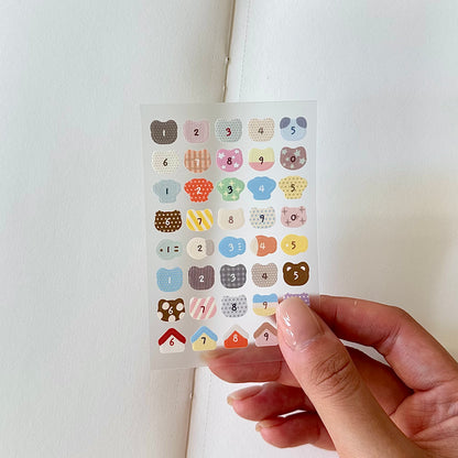 Mini Sticker: Numbers