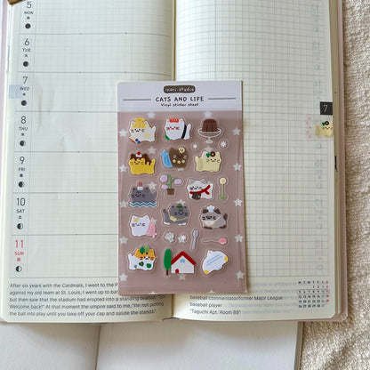 Mini Sticker: Cats and Life