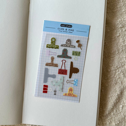 Mini Sticker: Clips & Pins