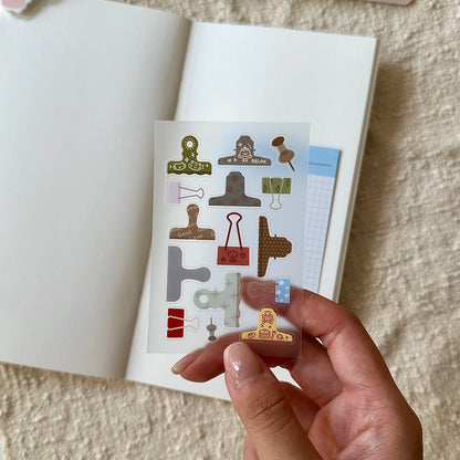Mini Sticker: Clips & Pins