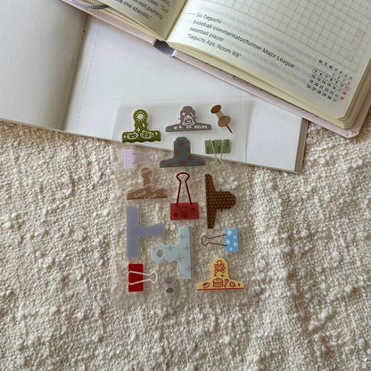 Mini Sticker: Clips & Pins