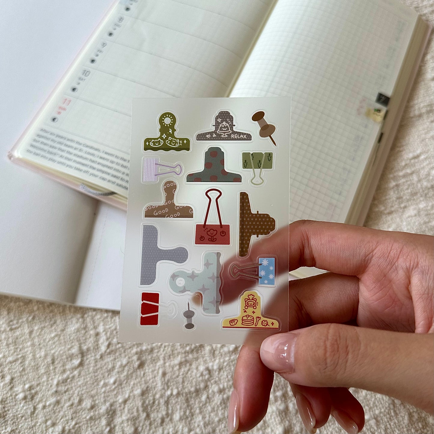 Mini Sticker: Clips & Pins