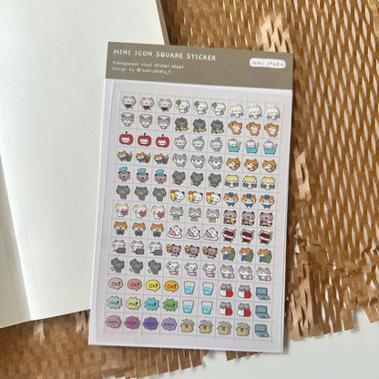 Mini Icon Square Sticker Sheet