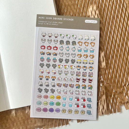 Mini Icon Square Sticker Sheet