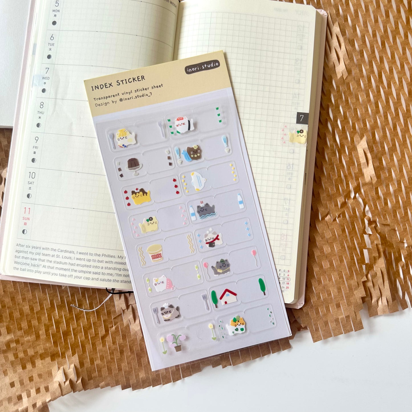 Index Label Sticker Sheet