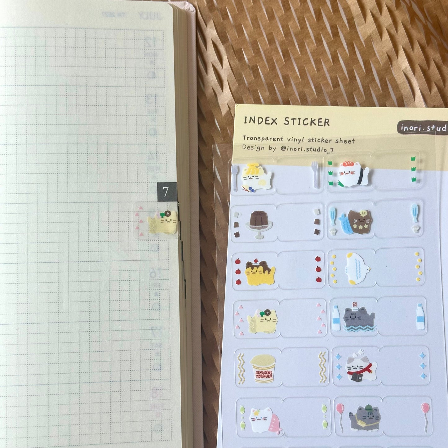 Index Label Sticker Sheet