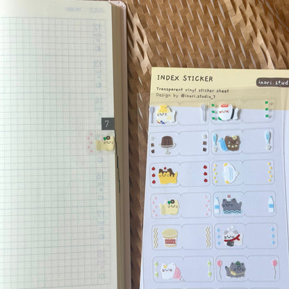 Index Label Sticker Sheet