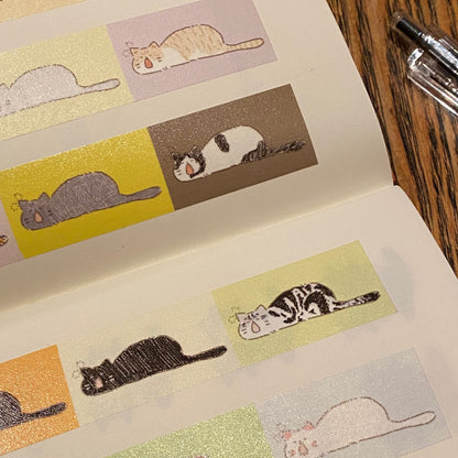 Washi Tape - Snoring Cats