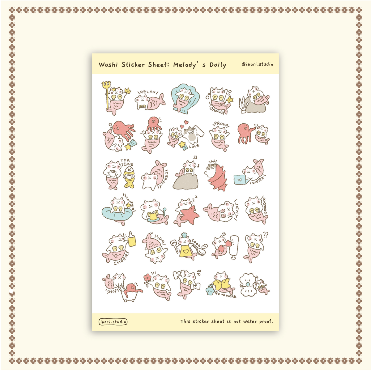 Washi Sticker - Melody's Daily