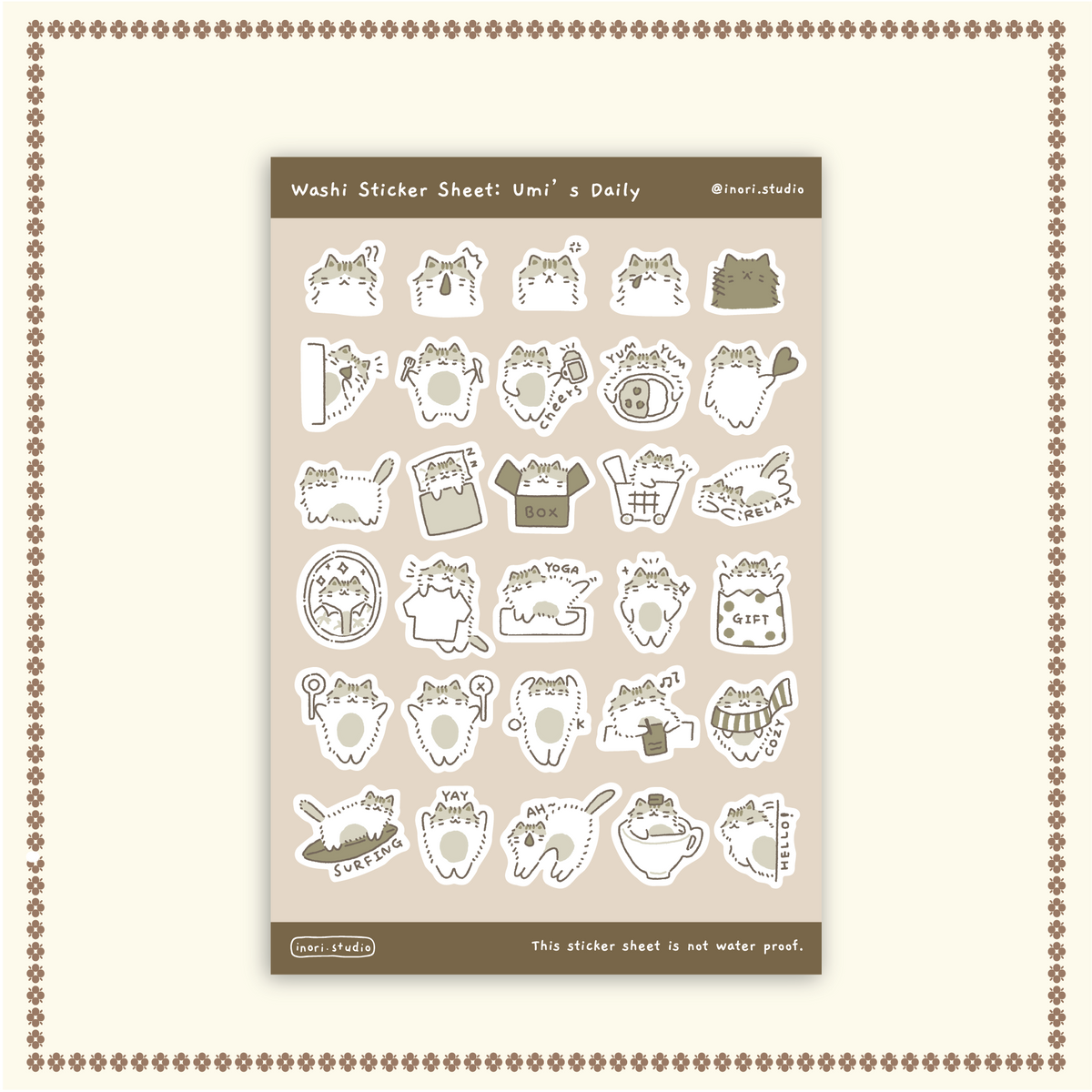 Washi Sticker -  Umi's Daily