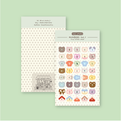 Mini Sticker: Numbers