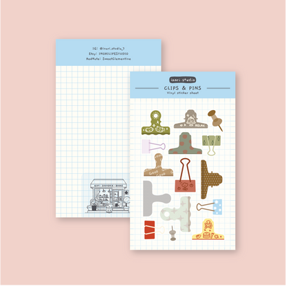 Mini Sticker: Clips & Pins