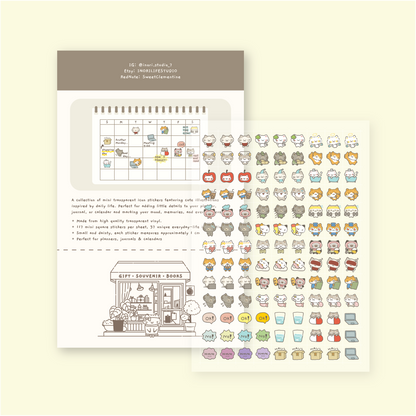 Mini Icon Square Sticker Sheet