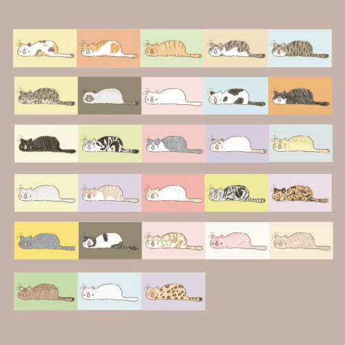 Washi Tape - Snoring Cats
